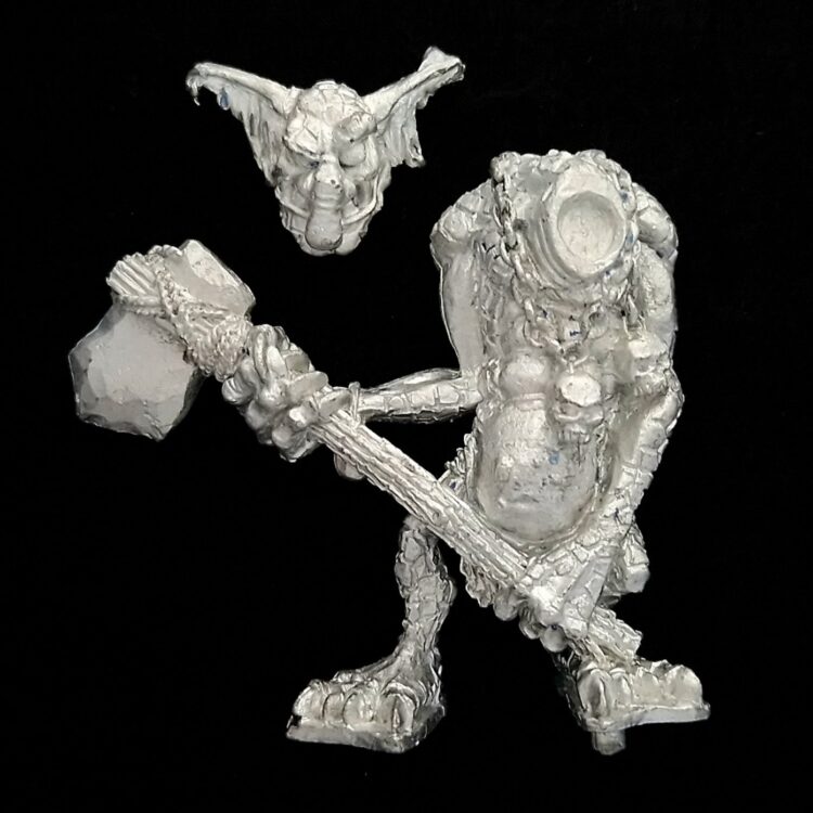 A photo of a Orcs and Goblins Stone Troll Warhammer miniature