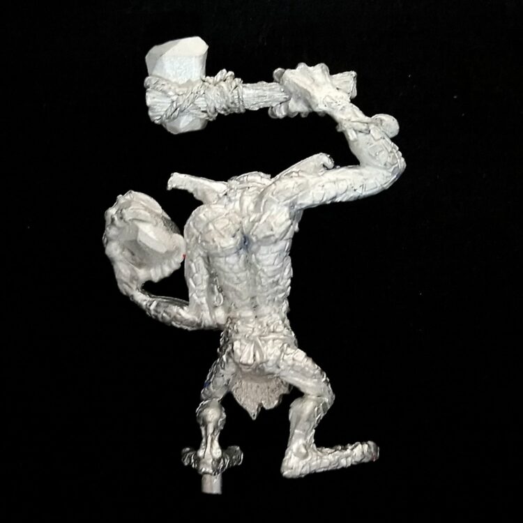 A photo of a Orcs and Goblins Stone Troll Warhammer miniature