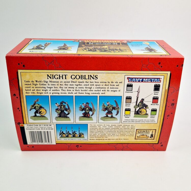 A photo of Orcs and Goblins Night Goblins Regiment Warhammer miniatures