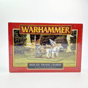 A photo of a High Elves Tiranoc Chariot Warhammer miniature