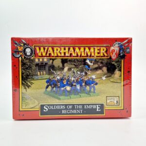 A photo of The Empire Soldiers Regiment Warhammer miniatures