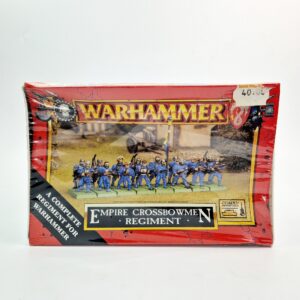 A photo of The Empire Crossbowmen Regiment Warhammer miniatures