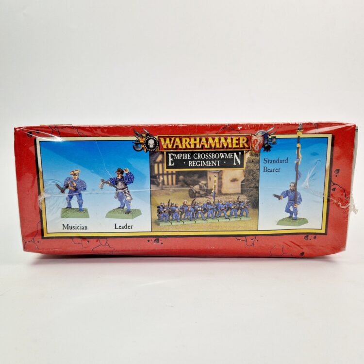 A photo of The Empire Crossbowmen Regiment Warhammer miniatures