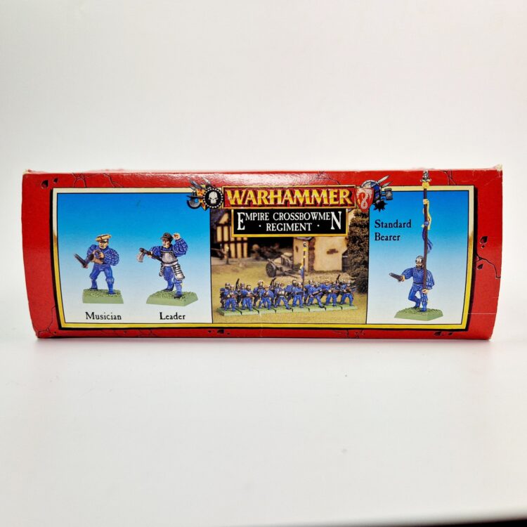 A photo of The Empire Crossbowmen Regiment Warhammer miniatures