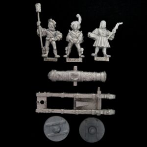 A photo of a The Empire Imperial Great Cannon Warhammer miniature