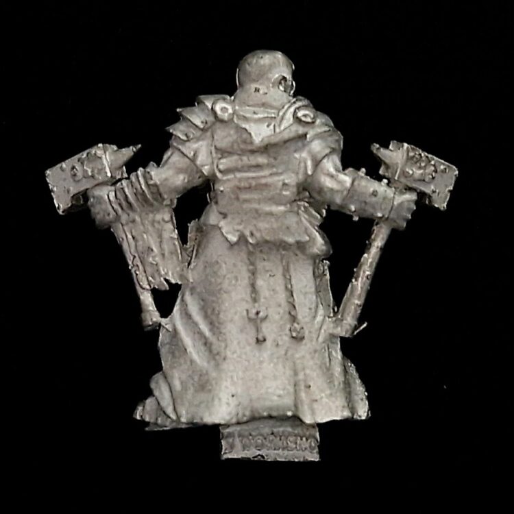 A photo of a The Empire Warrior Priest on Foot Warhammer miniature