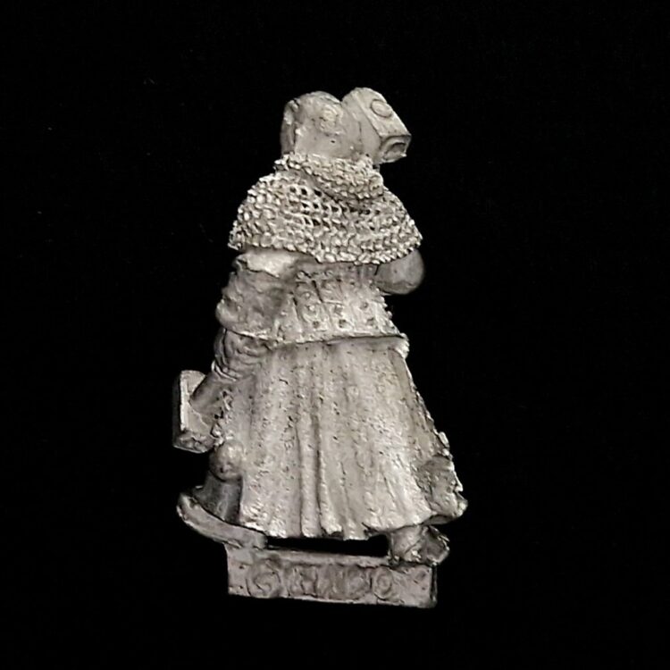 A photo of a The Empire Warrior Priest on Foot Warhammer miniature