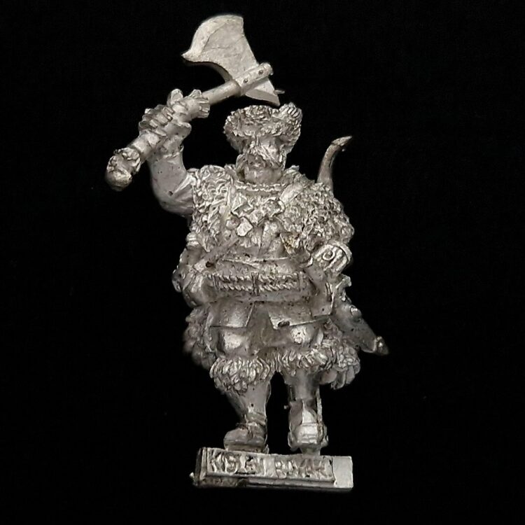 A photo of a Kislev Boyar Warhammer miniature