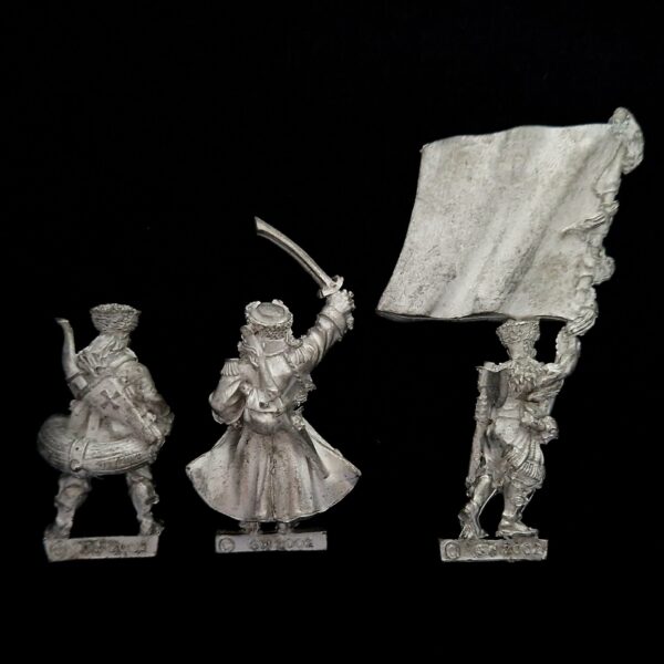 A photo of The Empire Kislev Kossars Command Warhammer miniatures