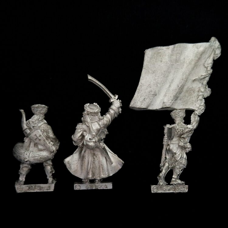 A photo of Kislev Kossars Command Warhammer miniatures