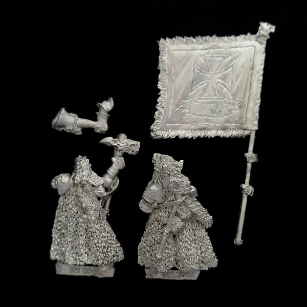 A photo of The Empire Teutogen Guard Command Warhammer miniatures