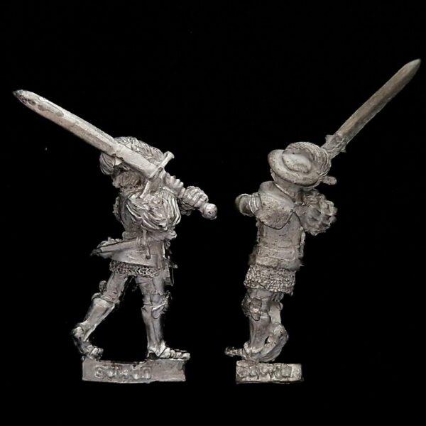 A photo of The Empire Greatswords Warhammer miniatures
