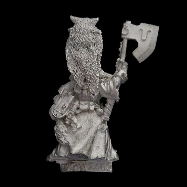 A photo of a The Empire Warrior Priest Ulric on foot Warhammer miniature