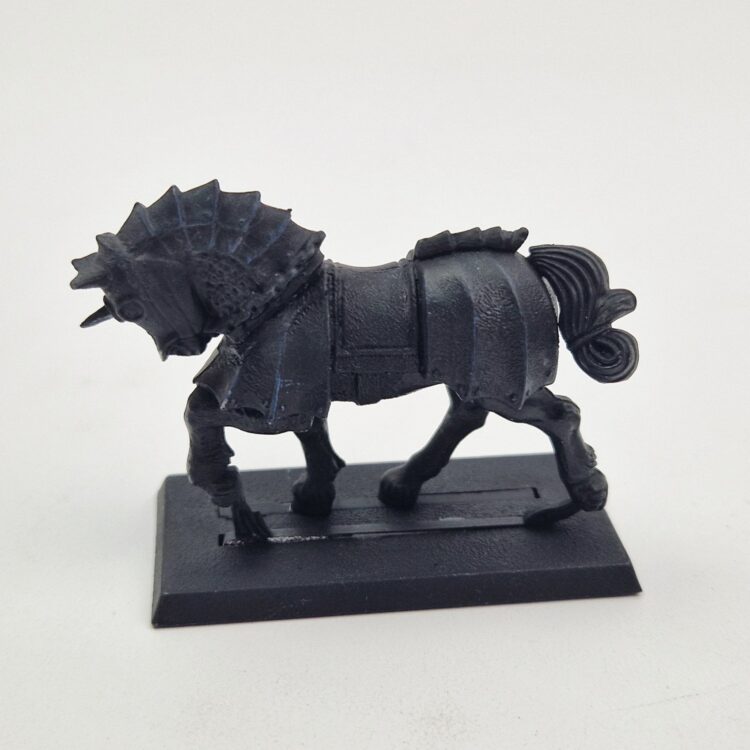 A photo of a The Empire Knights Panther Grandmaster Warhammer miniature