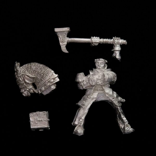 A photo of a The Empire Luthor Huss Prophet of Sigmar Warhammer miniature