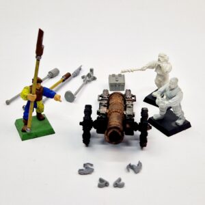 A photo of a The Empire Artillery Warhammer miniature