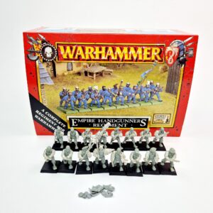 A photo of The Empire Handgunners Regiment Warhammer miniatures
