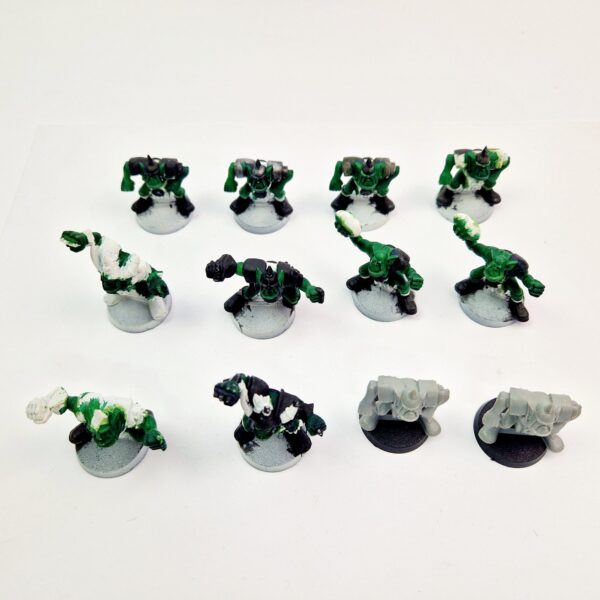 A photo of Blood Bowl miniatures