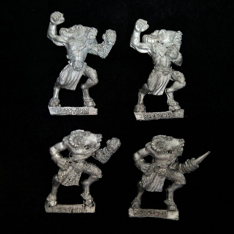 A photo of Blood Bowl Chaos Beastmen miniatures