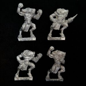 A photo of Blood Bowl Chaos Beastmen miniatures