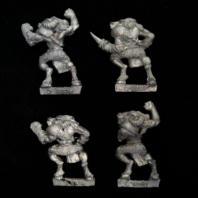 A photo of Blood Bowl Chaos Beastmen miniatures