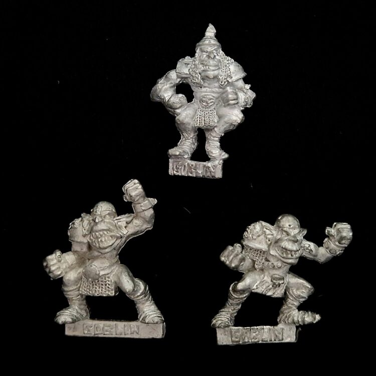 A photo of Blood Bowl Goblins miniatures