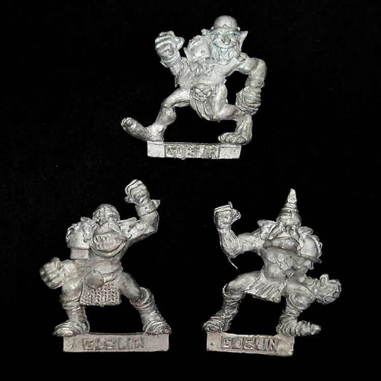 A photo of Blood Bowl Goblins miniatures