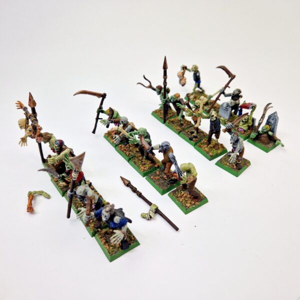 A photo of Vampire Counts Zombie Regiment Warhammer miniatures
