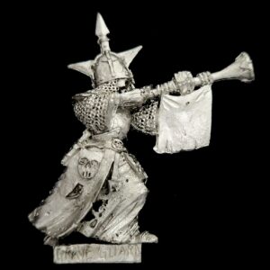 A photo of a Vampire Counts Grave Guard Musician Warhammer miniature