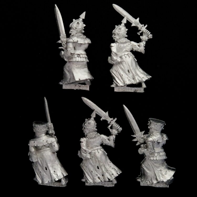 A photo of a Vampire Counts Grave Guards Warhammer miniature