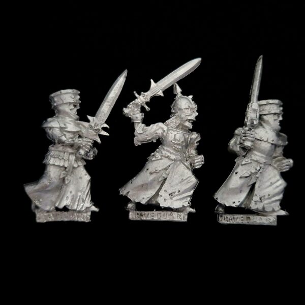 A photo of a Vampire Counts Grave Guards Warhammer miniature