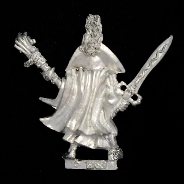 A photo of a Undead Necromancer Warhammer miniature