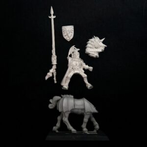 A photo of a Vampire Counts Blood Mounted Dragon Warhammer miniature