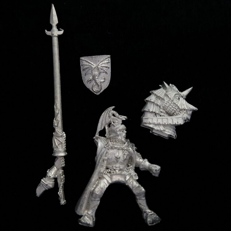 A photo of a Vampire Counts Blood Mounted Dragon Warhammer miniature