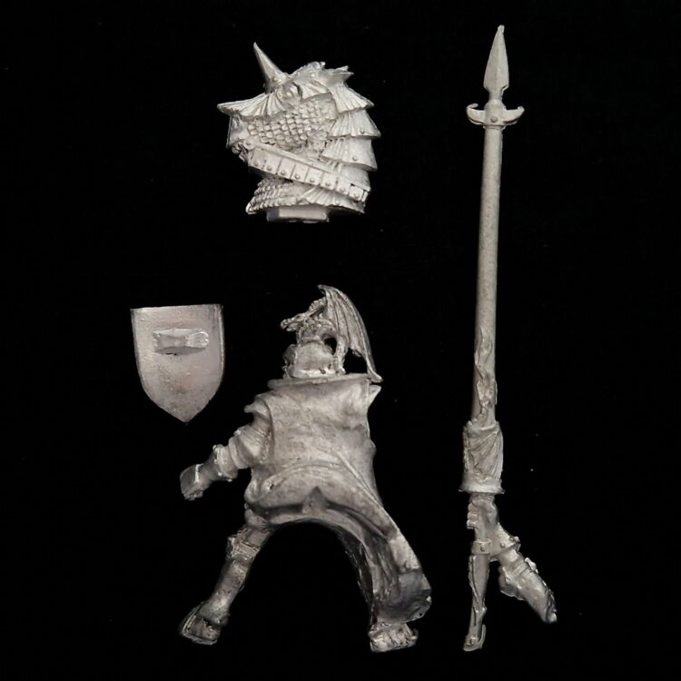 A photo of a Vampire Counts Blood Mounted Dragon Warhammer miniature