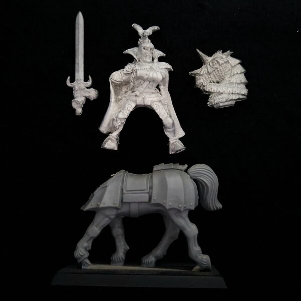 A photo of a Vampire Counts Blood Mounted Dragon Warhammer miniature