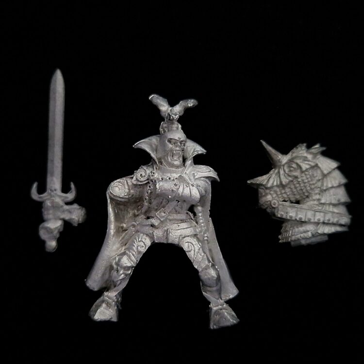 A photo of a Vampire Counts Blood Mounted Dragon Warhammer miniature