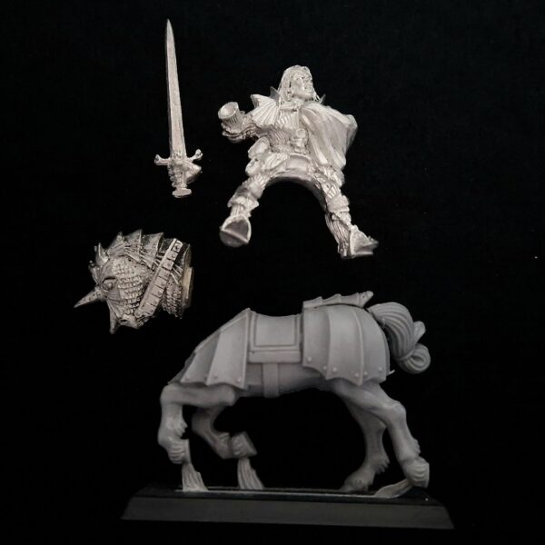 A photo of a Vampire Counts Blood Mounted Dragon Warhammer miniature