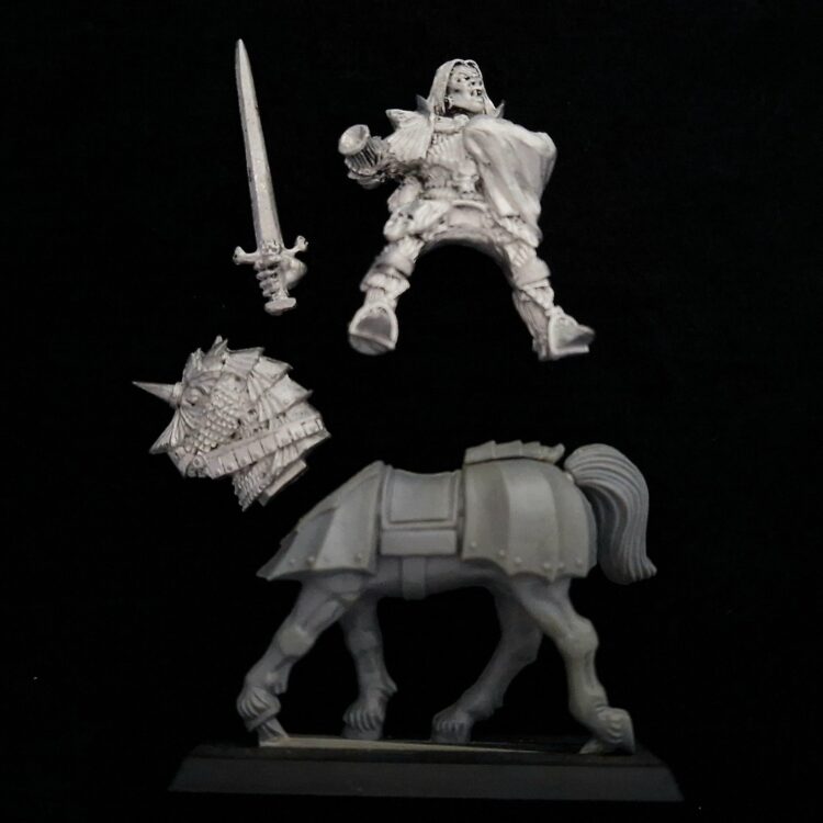 A photo of a Vampire Counts Blood Mounted Dragon Warhammer miniature