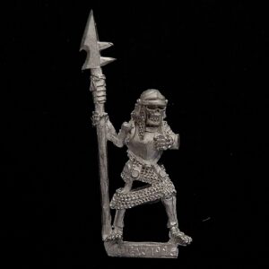 A photo of a Undead Armoured Skeleton Warhammer miniature