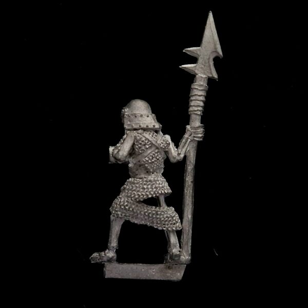 A photo of a Undead Armoured Skeleton Warhammer miniature