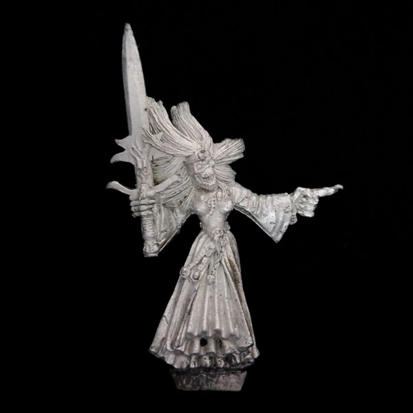 A photo of a Vampire Counts Banshee Warhammer miniature