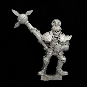 A photo of a Undead Wight Warhammer miniature