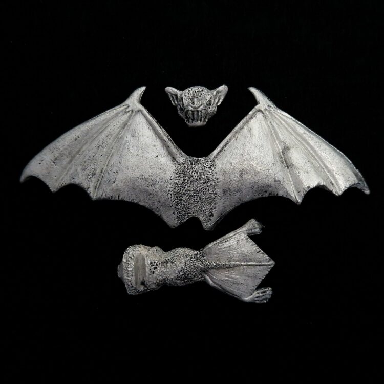 A photo of a Vampire Counts Fell Bat Warhammer miniature