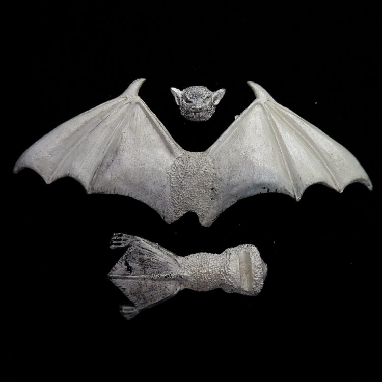 A photo of a Vampire Counts Fell Bat Warhammer miniature