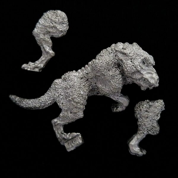A photo of a Vampire Counts Doom Wolf Warhammer miniature