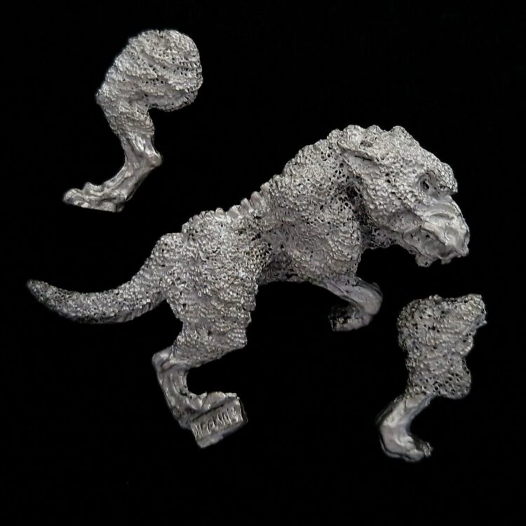A photo of a Vampire Counts Doom Wolf Warhammer miniature