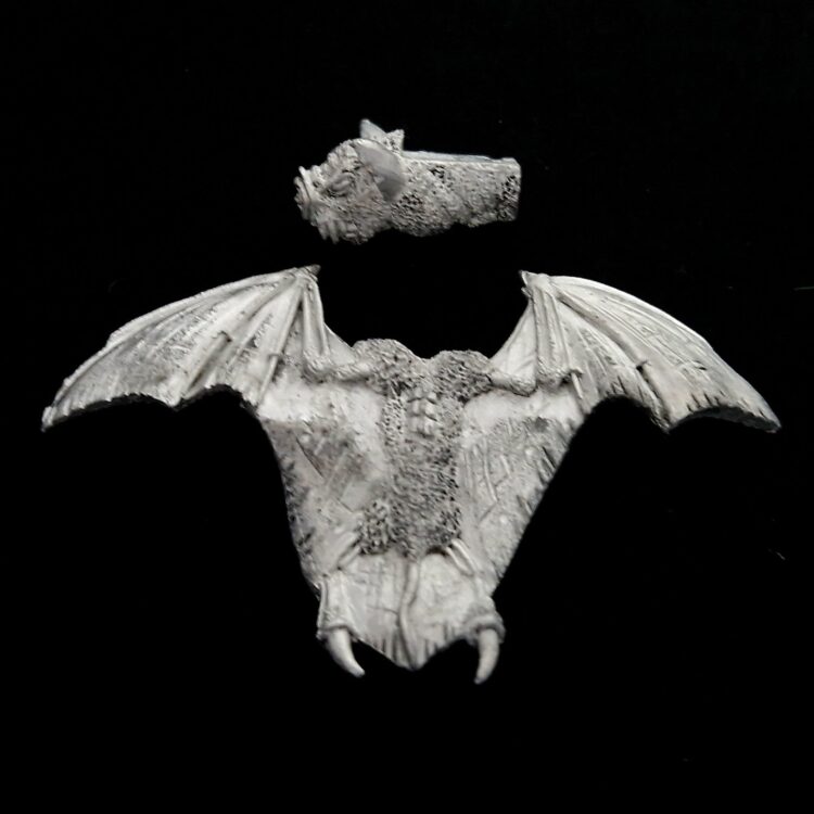 A photo of a Vampire Counts Fell Bat Warhammer miniature