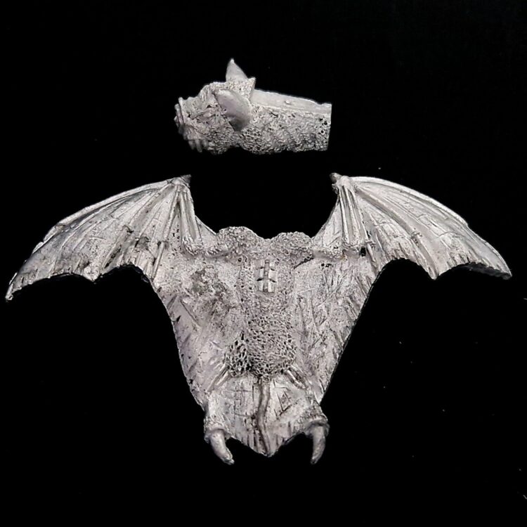 A photo of a Vampire Counts Fell Bat Warhammer miniature