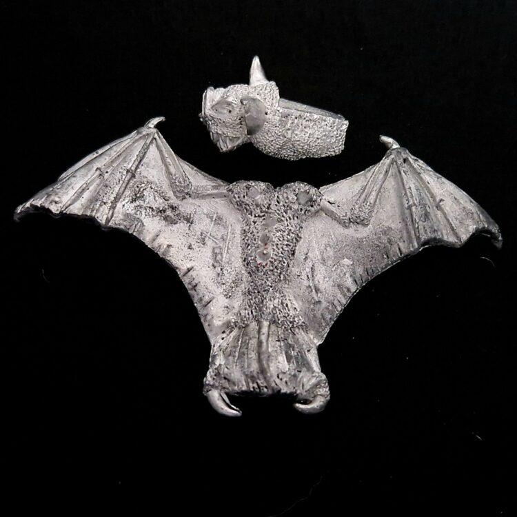 A photo of a Vampire Counts Fell Bat Warhammer miniature